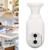Home Security Camera 1080P Dual Lens 15X Magnification E27 Colorful