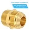 PATIKIL Brass Flare Coupling Fitting, 3/4" Male NPT x 3/4"