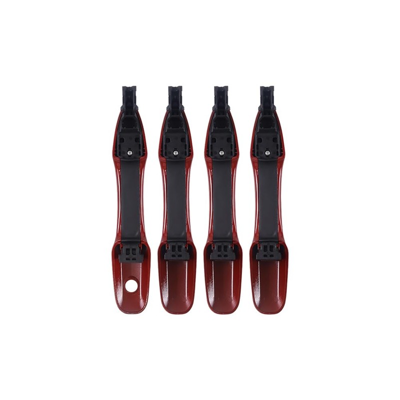 HUYILUN0104 1 Lot Red Painted Exterior Door Handle Outside Compatible