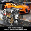 Mould King 10131 W16 Engine Building Blocks Sets, V8 Engine