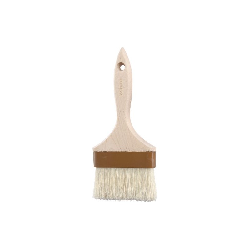 Winco Flat Pastry and Basting Brush, 4-Inch, Beige