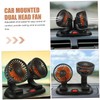TEHAUX Car Fan Dual Head Portable Cooling Fan for Car