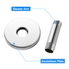 Straight Shower Arm with Flange, Ceiling Mount 3 Inches Rain