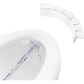 Toilet Seat Splash Guard Transparent Potty Training PIPI Splash Guard Waterproof Urine Deflector for Children and Adults