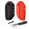QBUC for 2PCS Kia Key Fob Cover with Keychain Soft