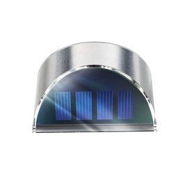 Operitacx 2Stücke Solarbetriebene Außen Wandlampe für Garten Terrasse Zaun Solarleuchte für Außenbereich Einfache Installation