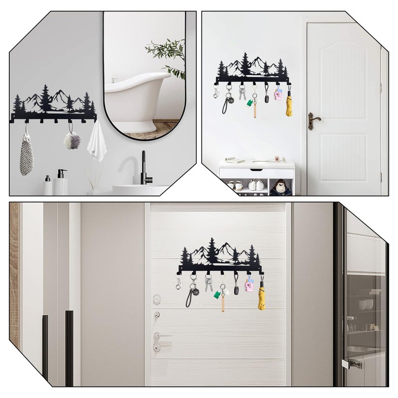Key Holder, Metal Key Holder for Wall Key Hooks, Key