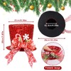 Christmas Tree Topper Hat, Velvet Red Top Hat Tree Topper