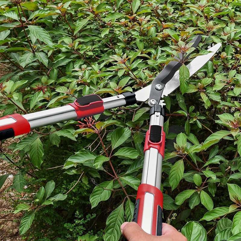 Kapoo Adjustable Hedge Shears, 26-34 Inch for Shaping Hedges, with