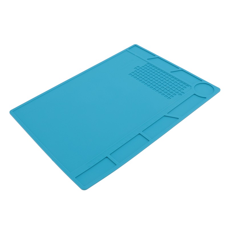 Silicone Soldering Mat with 25cm Scale Prevent Slipping Watch Repair