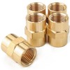 LTWFITTING Brass BSP Pipe Fitting 1/4-Inch Female BSPP Coupling Water