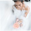 PACKOVE 4pcs Luxury Bath Ball Flower Shower Loofah Body Scrubber