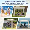 8'×8' Beach Tent, UPF 50+ Beach Canopy Sun Shelter for