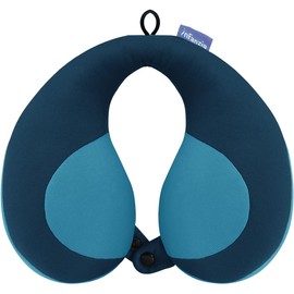 INFANZIA Kids Neck Pillow Chin Support Travel Pillow Prevent Head Flowing Forward, U-shaped Neck Pillow in Car Seat for Aeroplane or Train, Gifts for Children, Blue