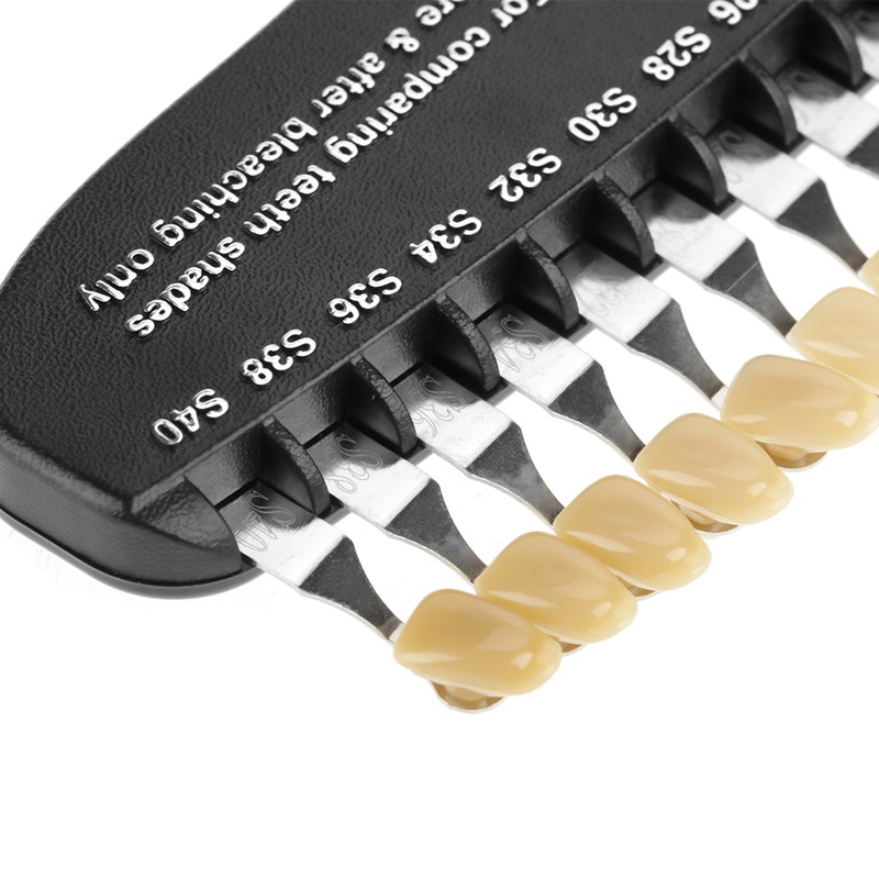 20 Colors Teeth Whitening Dental Shade Guide Bleaching Porcelain with