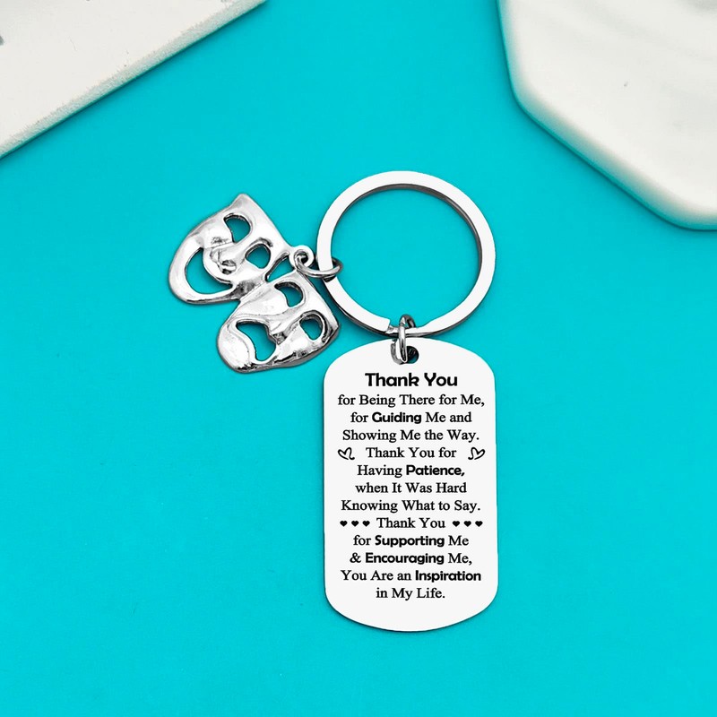 Ximalun Drama Teacher Gift Keyring Drama Teacher Appreciation Gift Drama