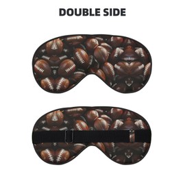 Pile of Footballs Sleep Mask-Adjustable,Breathable,Fashionable Eye Mask for A Comfortable Sleep Experience