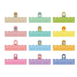 HisiLucky 24pcs Kids Finger Spacers Finger Writing Spacers Reading Aid Sheets Practical Handwriting Tool for School, Office