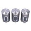 3Pcs Storage Jar Stainless Steel Food Tea Nut Container with