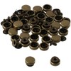 YYlingx 32Pcs 10mm Bronze Flat Head Screw Back Leather Buckle
