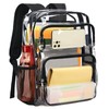 Vorspack Clear Backpack Heavy Duty - Large Clear Bookbag Transparent