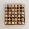 Christmas Tree Ornaments Colorful Balls 3cm Set of 36 Pink