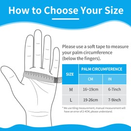 FORTEMOTUS CMC Left Thumb Orthosis Ortho Fabric Thumb Splint with Bandage for Stabilises Thumb CCD Joint, Relieves Pain from Tendonitis (Black, M, 16-19 cm)