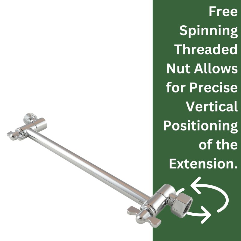 High Sierra Showerheads® - Adjustable Shower Arm Extension for Shower