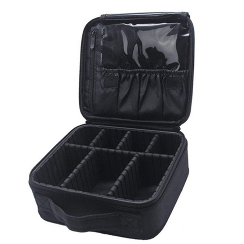 Makeup Handbags Removable Compartments Large Capacity Zipper Closure Cosmetic Storage