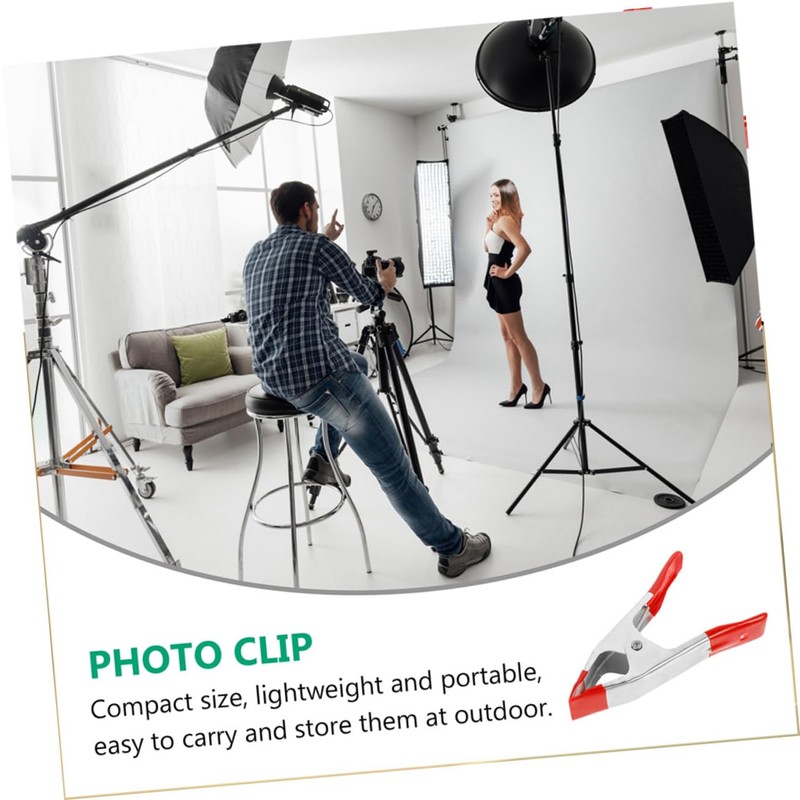 COHEALI 8Pcs Heavy Duty Steel Spring Clamps for Camping Tent