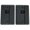 Universal Pair Rockville RockSlim Black Front+Rear Surround Sound Shallow On-Wall