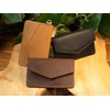 BAWAKO Leather Card Case, Wallet RFID Protection, Key Ring, Portable