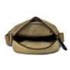Bolso Lona Hombre Casual Viaje Compras Hombro Cruzada Multiuso (Khaki)