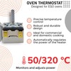 DOJA Barcelona Oven Thermostat Compatible with EGO Contact Thermostat 50°C