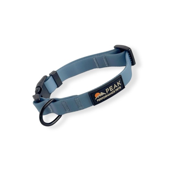 Waterproof Dog Collar | Large Mist Blue, Durable, Comfortable |