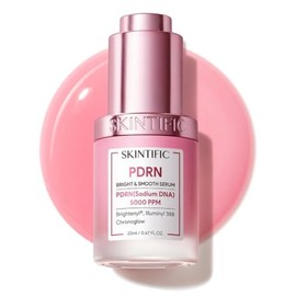 SKINTIFIC PDRN Bright & Smooth Serum 20ml - Sérum Facial Iluminador y Reparador con PDRN 5000 PPM - Unifica el Tono, Mejora la Textura de la Piel y Fortalece la Barrera Cutánea