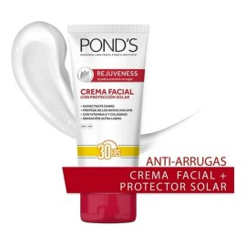 Pond's Rejuveness Crema Facial Antiarrugas FPS 30 con Protección Solar, Piel Mixta, 200g