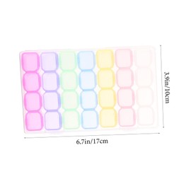 Gadpiparty 4Pcs Makeup Organizers with Independent Clear Makeup Holder for Bathroom Desktop Storage Space Saving Cosmetic Box Rainbow Transparent