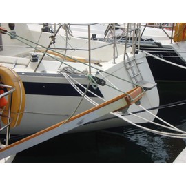 Seilflechter - Mooring Line 12 mm Diameter, 8 m Length, 40 cm Eye Spliced & Rigged, Typhoon Mooring Line for Boat in Black, 2500 daN