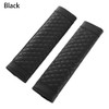 Qicarkey 2 Pcs Seat Belt Cover Leather Material Car Accessories