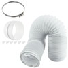 SPARES2GO Vent Hose & Extension Ring Kit for BAUKNECHT Vented