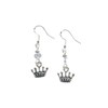 5 point Crown Earrings, Zeta Tau Alpha ZTA mascot charm