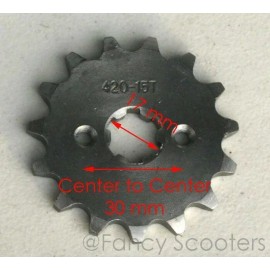 FANCY SCOOTERS 420 15T 17mm Drive Front Counter Sprocket ATV Pit Bike Lifan YX Loncin 125 140