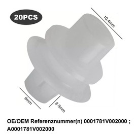 0001781V002000 Bumper Protective Strip Mudguard Clips, Bumper Fender Mounting Clip for Smart Fortwo City Coupe Cabrio Fortwo 450 Fortwo 451 City Coupe 450 Cabrio, Pack of 20