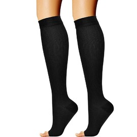 JITNGA 1 Paar S/M Code Kompressionsstrümpfe Damen & Herren Waden Kompressionsstrümpfe Damen Herren Waden Sleeves Für Fussball Tennis Laufen Wandern Radfahren