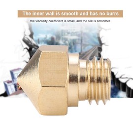 Mk10 Extruder Brass Nozzle, 10Pcs 0.4Mm 3D Printer Nozzle Cleaning Kit 3D Printer Nozzles for Mk10 3D Printer Accessories, Extruder Nozzles 3D Printer Nozzles