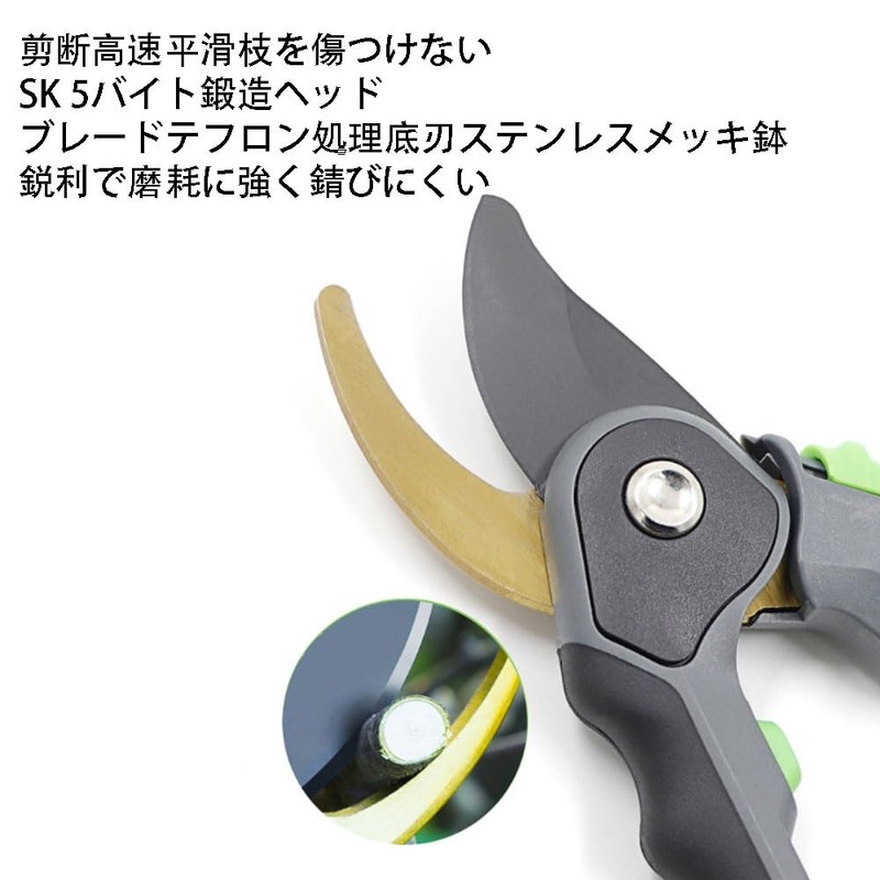 Pruning Shears, Pruning Shears, Adjustable Floors, High Carbon Steel, Aluminum