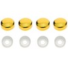 License Plate Frame Screw Covers Caps Gold