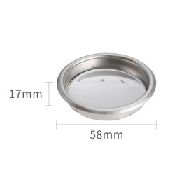 watchget Coffee Machine Cleaning Set,1Piece Coffee Machine Brush with Spoon and 1 Piece 58mm Stainless Steel Backflush Insert, Metal Blind Filter for Espresso Machine