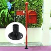 Crapyt 2" Round Steel Floor Flange for Chain Link Fence